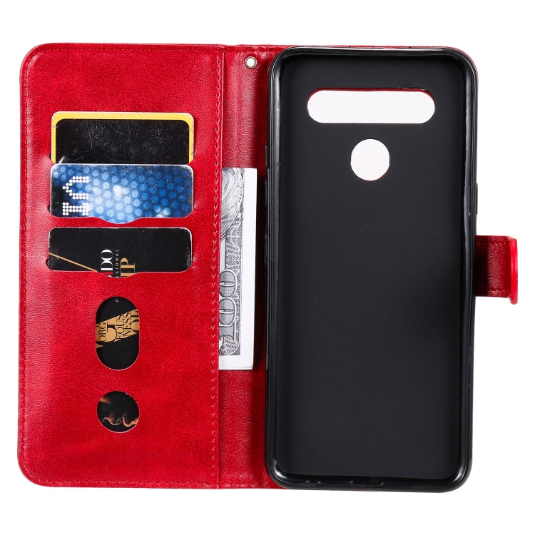 For LG K41S / K51S Fashion Calf Texture Zipper Horizontal Flip Leather Case with Holder & Card Slots & Wallet(Red) - LG Cases by buy2fix | Online Shopping UK | buy2fix