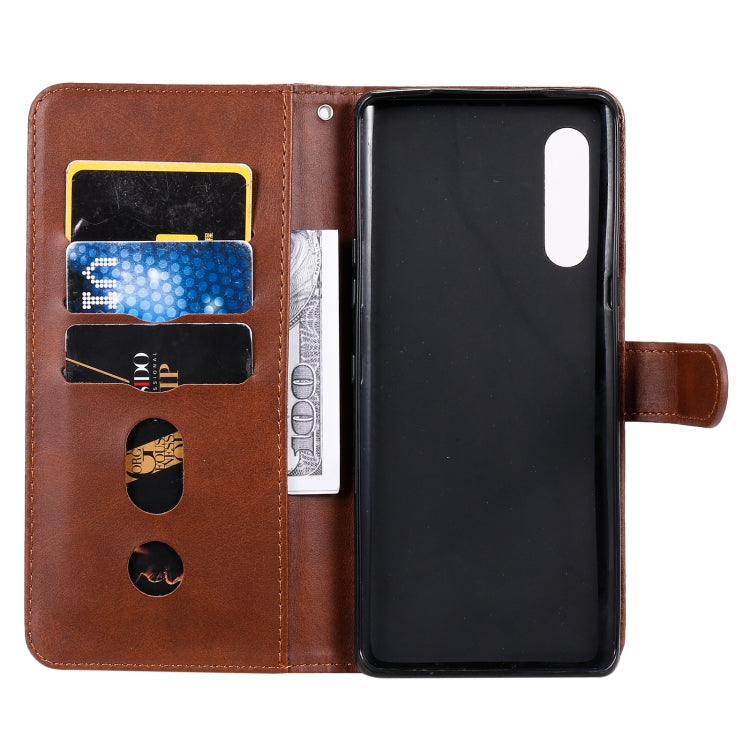 For LG Velvet Fashion Calf Texture Zipper Horizontal Flip Leather Case with Holder & Card Slots & Wallet(Brown) - LG Cases by buy2fix | Online Shopping UK | buy2fix