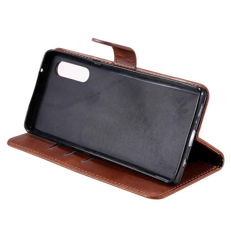 For LG Velvet Fashion Calf Texture Zipper Horizontal Flip Leather Case with Holder & Card Slots & Wallet(Brown) - LG Cases by buy2fix | Online Shopping UK | buy2fix