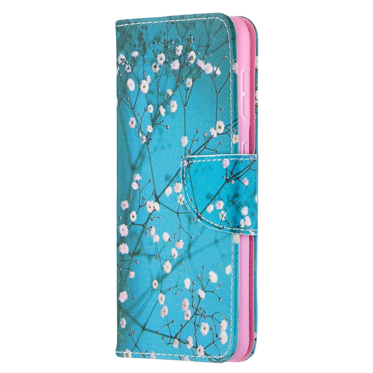 For Samsung Galaxy S21 5G Colored Drawing Pattern Horizontal Flip Leather Case with Holder & Card Slots & Wallet(Plum Blossom) - Galaxy S21 5G Cases by buy2fix | Online Shopping UK | buy2fix