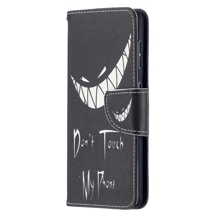 For Samsung Galaxy S21 5G Colored Drawing Pattern Horizontal Flip Leather Case with Holder & Card Slots & Wallet(Smirk) - Galaxy S21 5G Cases by buy2fix | Online Shopping UK | buy2fix