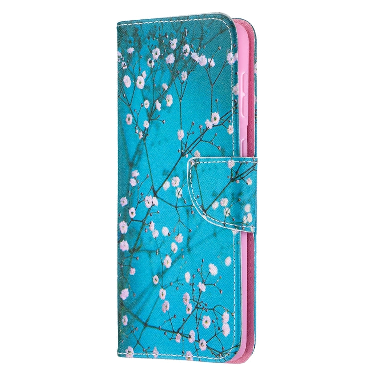 For Samsung Galaxy S21+ 5G Colored Drawing Pattern Horizontal Flip Leather Case with Holder & Card Slots & Wallet(Plum Blossom) - Galaxy S21+ 5G Cases by buy2fix | Online Shopping UK | buy2fix