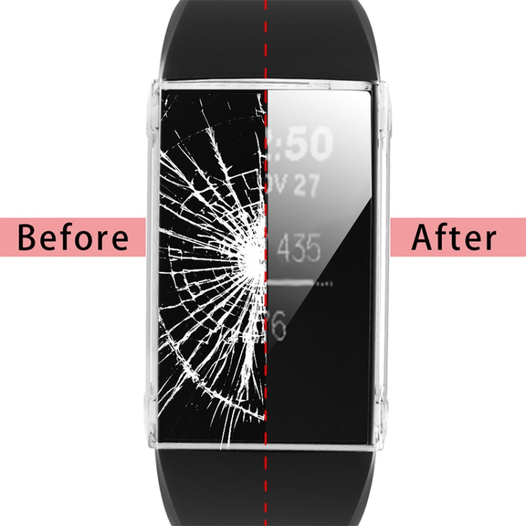 For Fitbit Charge 3 / 4 Full Coverage Plating TPU Watch Case(Transparent) - Watch Bands by buy2fix | Online Shopping UK | buy2fix