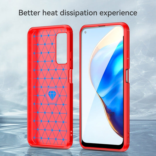 For Xiaomi Mi 10T Pro 5G Brushed Texture Carbon Fiber TPU Case(Red) by buy2fix