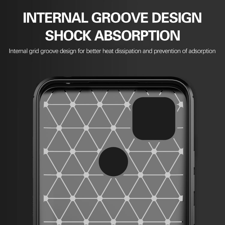 For Xiaomi Redmi 9C Brushed Texture Carbon Fiber TPU Case(Black) by buy2fix