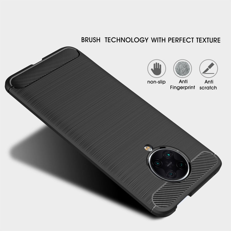 For Xiaomi Redmi K30 Ultra Brushed Texture Carbon Fiber TPU Case(Black) - Xiaomi Cases by buy2fix | Online Shopping UK | buy2fix