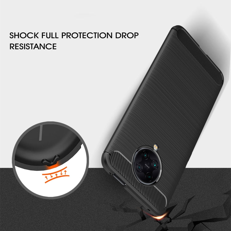 For Xiaomi Redmi K30 Ultra Brushed Texture Carbon Fiber TPU Case(Black) - Xiaomi Cases by buy2fix | Online Shopping UK | buy2fix