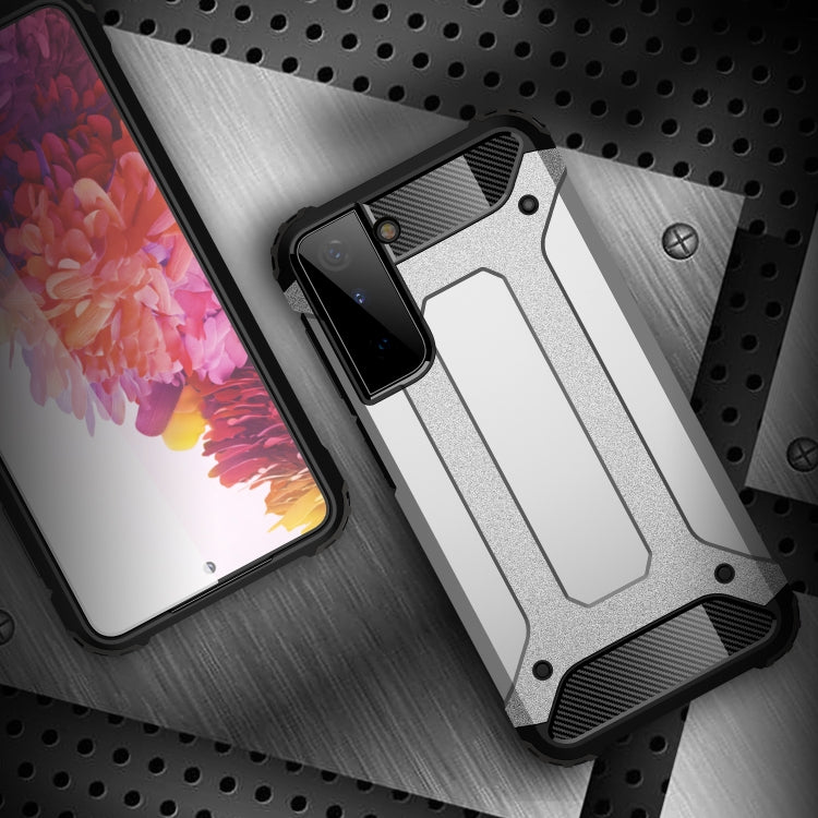 For Samsung Galaxy S21 5G Magic Armor TPU + PC Combination Case(Silver) - Galaxy S21 5G Cases by buy2fix | Online Shopping UK | buy2fix