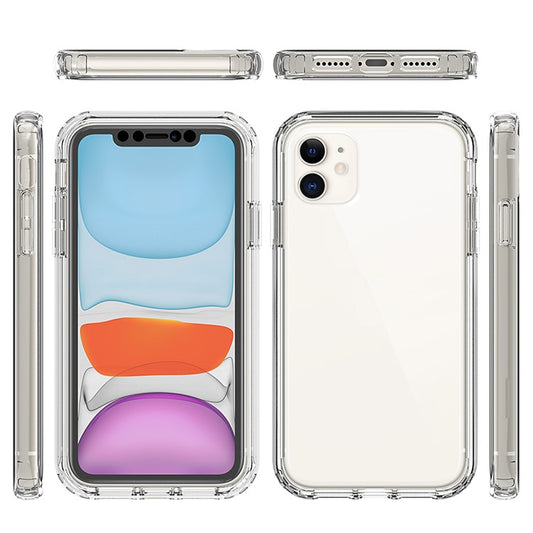 For iPhone 11 Shockproof High Transparency Two-color Gradual Change PC+TPU Candy Colors Protective Case (Black) by buy2fix
