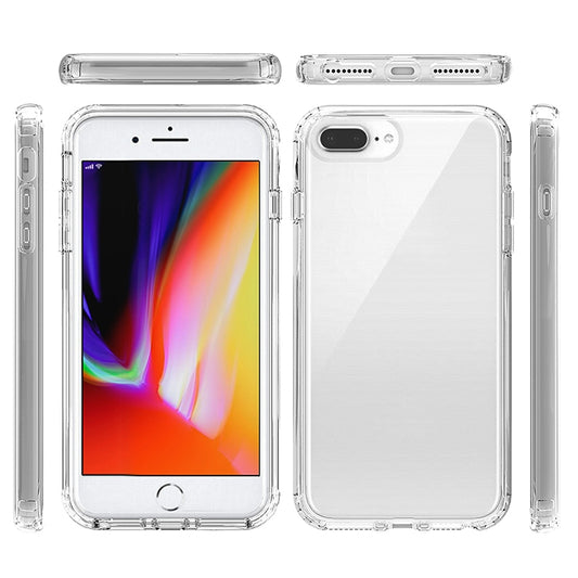 Shockproof High Transparency Two-color Gradual Change PC+TPU Candy Colors Protective Case For iPhone 6 Plus / 6s Plus(Black) by buy2fix