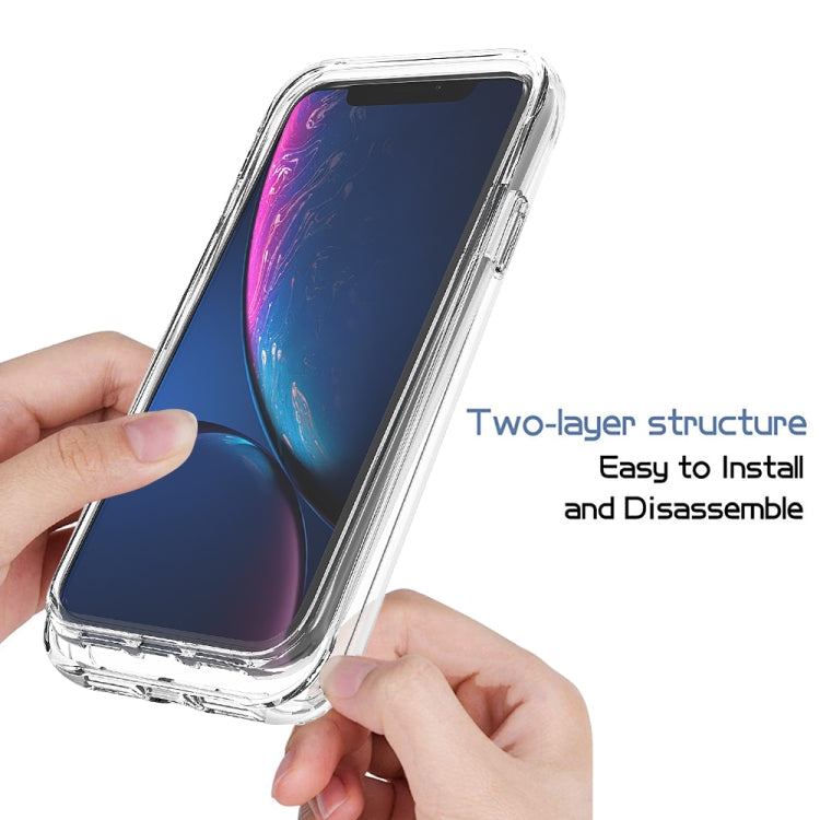 For iPhone XR Shockproof High Transparency Two-color Gradual Change PC+TPU Candy Colors Protective Case(Black) - More iPhone Cases by buy2fix | Online Shopping UK | buy2fix