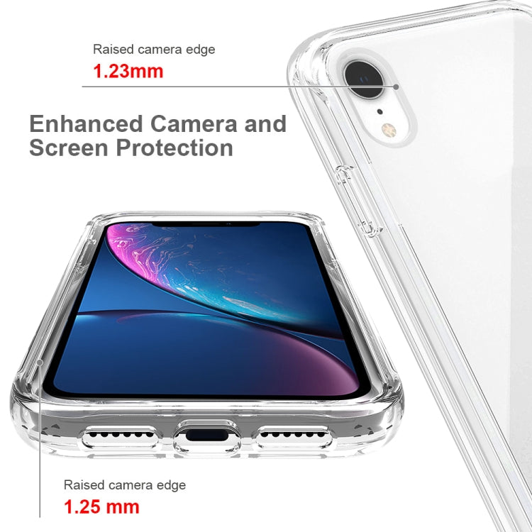 For iPhone XR Shockproof High Transparency Two-color Gradual Change PC+TPU Candy Colors Protective Case(Black) - More iPhone Cases by buy2fix | Online Shopping UK | buy2fix