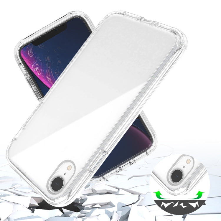 For iPhone XR Shockproof High Transparency Two-color Gradual Change PC+TPU Candy Colors Protective Case(Black) - More iPhone Cases by buy2fix | Online Shopping UK | buy2fix