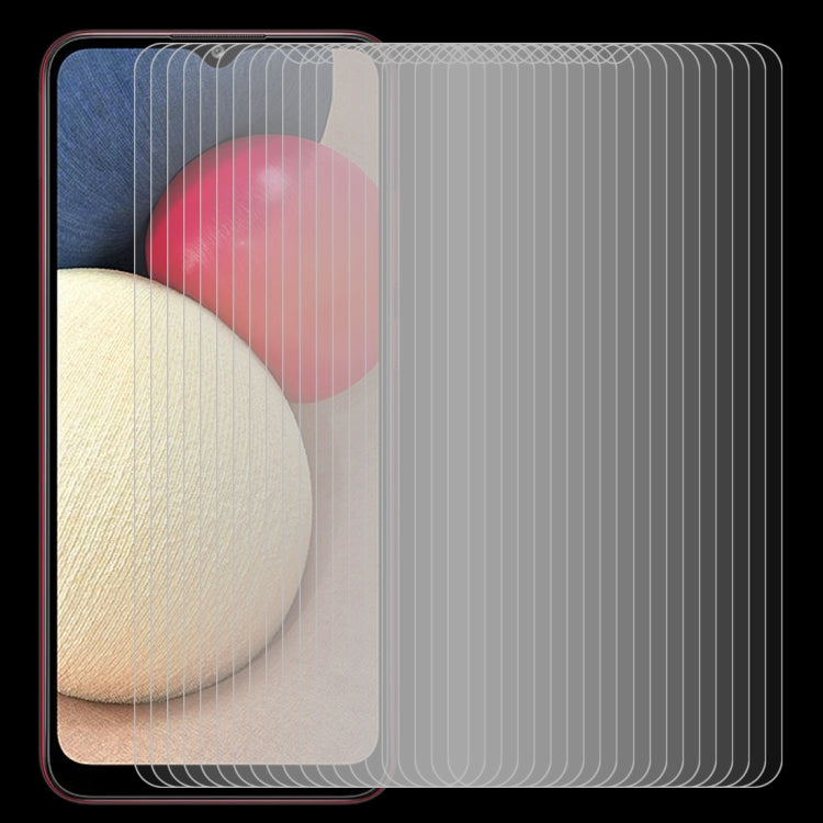 For Samsung Galaxy A02s 50 PCS 0.26mm 9H 2.5D Tempered Glass Film by buy2fix