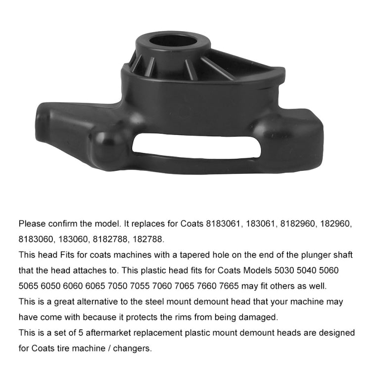 5 PCS Car Nylon Mount Demount Heads for Coats Tire Changer Machines 8183061 183061 by buy2fix