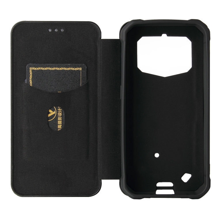 For Oukitel WP5 / WP5 Pro Carbon Fiber Texture Horizontal Flip TPU + PC + PU Leather Case with Card Slot(Black) - More Brand by buy2fix | Online Shopping UK | buy2fix
