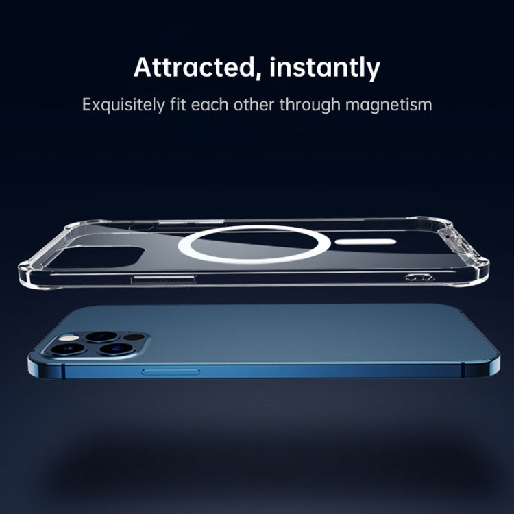 For Huawei P30 Pro Magsafe Case Clear Four-corner Airbag Shockproof PC + TPU Case with Magnetic(Transparent) - Huawei Cases by buy2fix | Online Shopping UK | buy2fix