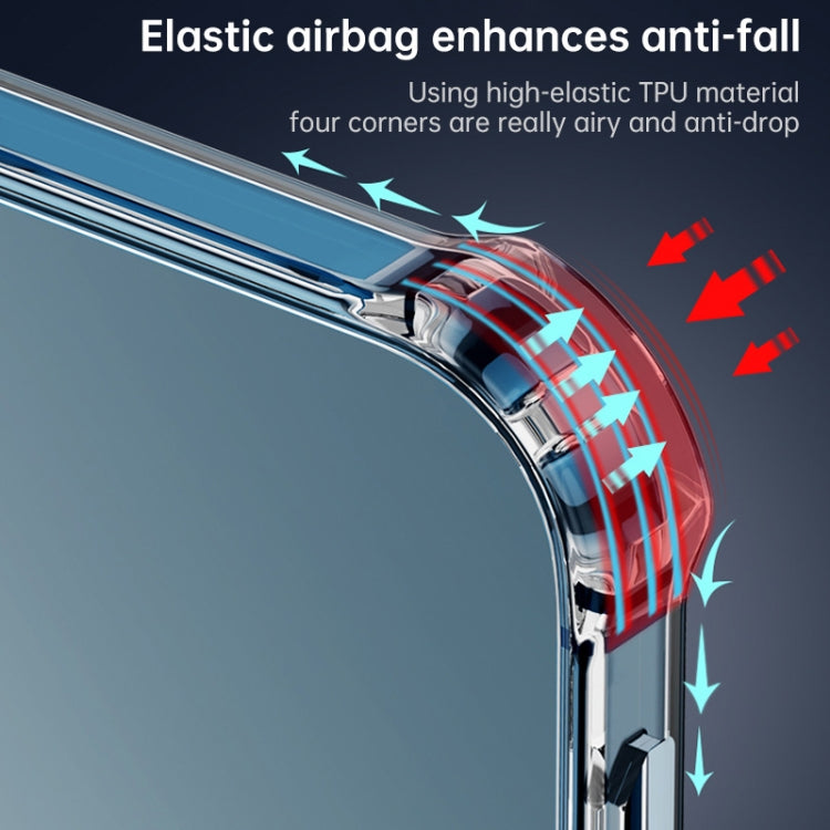 For Huawei P40 Magsafe Case Clear Four-corner Airbag Shockproof PC + TPU Case with Magnetic(Transparent) by buy2fix