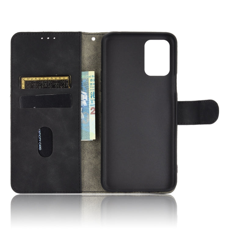 For LG K52 / K62 Solid Color Skin Feel Magnetic Buckle Horizontal Flip Calf Texture PU Leather Case with Holder & Card Slots & Wallet(Black) - LG Cases by buy2fix | Online Shopping UK | buy2fix
