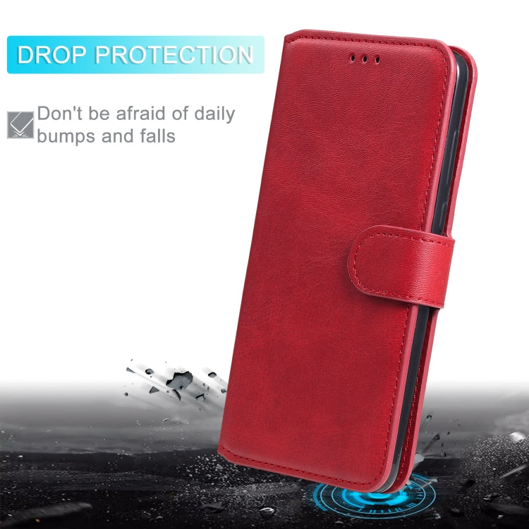 For Motorola Moto G9 Plus Classic Calf Texture PU + TPU Horizontal Flip Leather Case, with Holder & Card Slots & Wallet(Red) by buy2fix