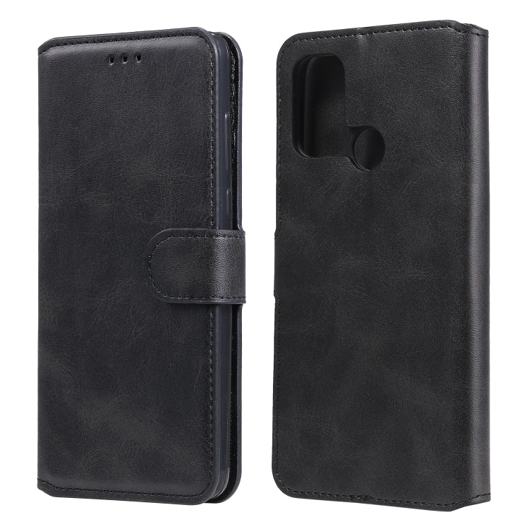 For OPPO A53 / A53S / A32 Classic Calf Texture PU + TPU Horizontal Flip Leather Case, with Holder & Card Slots & Wallet(Black) - OPPO Cases by buy2fix | Online Shopping UK | buy2fix