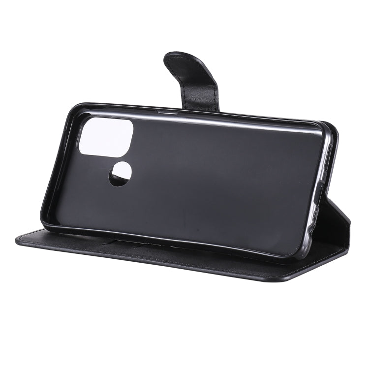 For OPPO A53 / A53S / A32 Classic Calf Texture PU + TPU Horizontal Flip Leather Case, with Holder & Card Slots & Wallet(Black) - OPPO Cases by buy2fix | Online Shopping UK | buy2fix