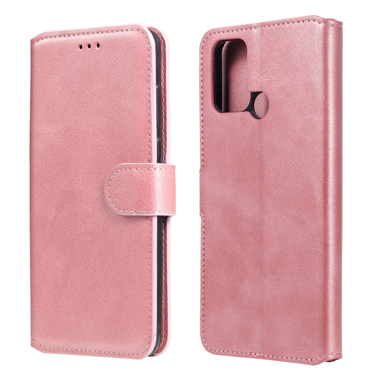 For OPPO Realme 7i / C17 Classic Calf Texture PU + TPU Horizontal Flip Leather Case, with Holder & Card Slots & Wallet(Rose Gold) - Realme Cases by buy2fix | Online Shopping UK | buy2fix