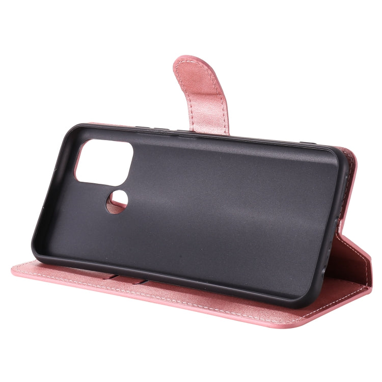 For OPPO Realme 7i / C17 Classic Calf Texture PU + TPU Horizontal Flip Leather Case, with Holder & Card Slots & Wallet(Rose Gold) - Realme Cases by buy2fix | Online Shopping UK | buy2fix