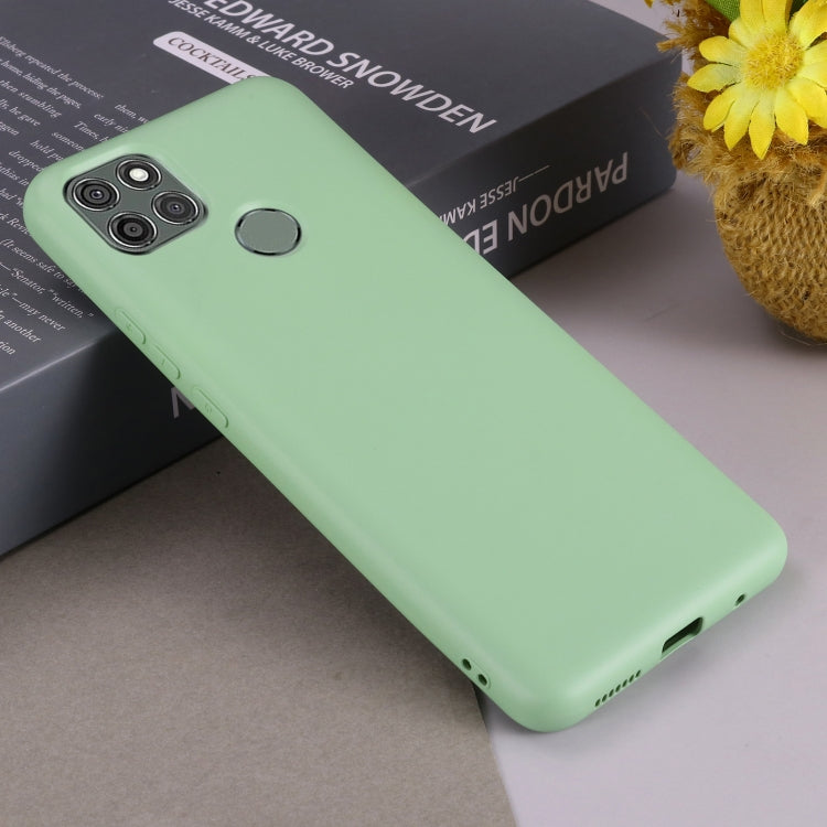 For Motorola Moto G9 Power Pure Color Liquid Silicone Shockproof Full Coverage Case(Green) by buy2fix