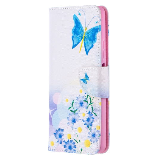For Huawei P smart 2021 / Y7a Colored Drawing Pattern Horizontal Flip Leather Case with Holder & Card Slots & Wallet(Pansy) by buy2fix