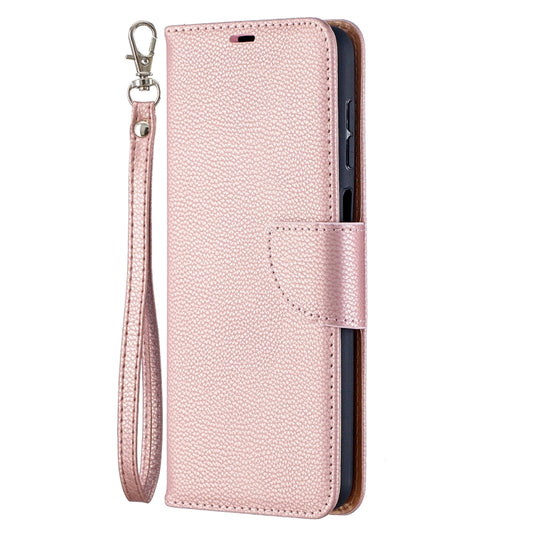 For Samsung Galaxy A12 Litchi Texture Pure Color Horizontal Flip PU Leather Case with Holder & Card Slots & Wallet & Lanyard(Rose Gold) by buy2fix