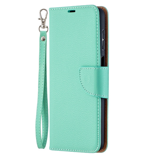 For Samsung Galaxy A12 Litchi Texture Pure Color Horizontal Flip PU Leather Case with Holder & Card Slots & Wallet & Lanyard(Green) by buy2fix