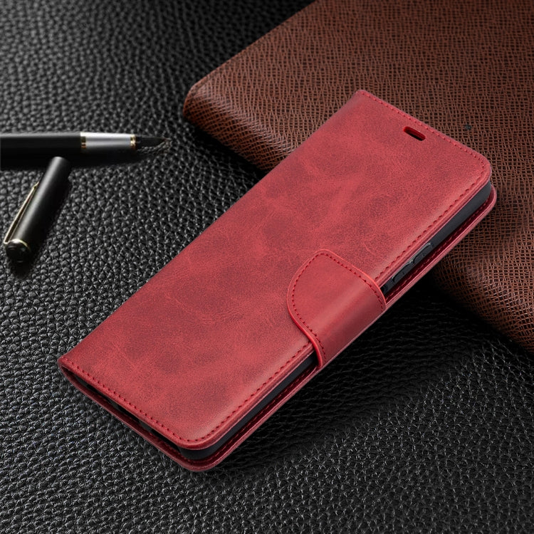 For Huawei P smart 2021 / Y7a Retro Lambskin Texture Pure Color Horizontal Flip PU Leather Case with Holder & Card Slots & Wallet & Lanyard(Red) - Huawei Cases by buy2fix | Online Shopping UK | buy2fix