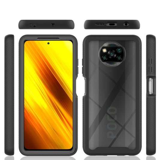 For Xiaomi Poco X3 NFC Starry Sky Solid Color Series Shockproof PC + TPU Protective Case(Black) by buy2fix