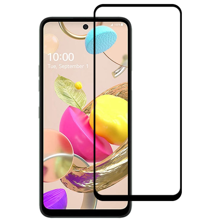 For LG K42 Full Glue Full Screen Tempered Glass Film - LG Tempered Glass by buy2fix | Online Shopping UK | buy2fix