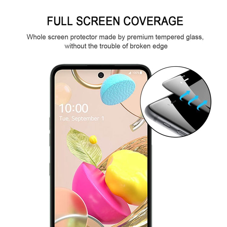For LG K42 Full Glue Full Screen Tempered Glass Film - LG Tempered Glass by buy2fix | Online Shopping UK | buy2fix
