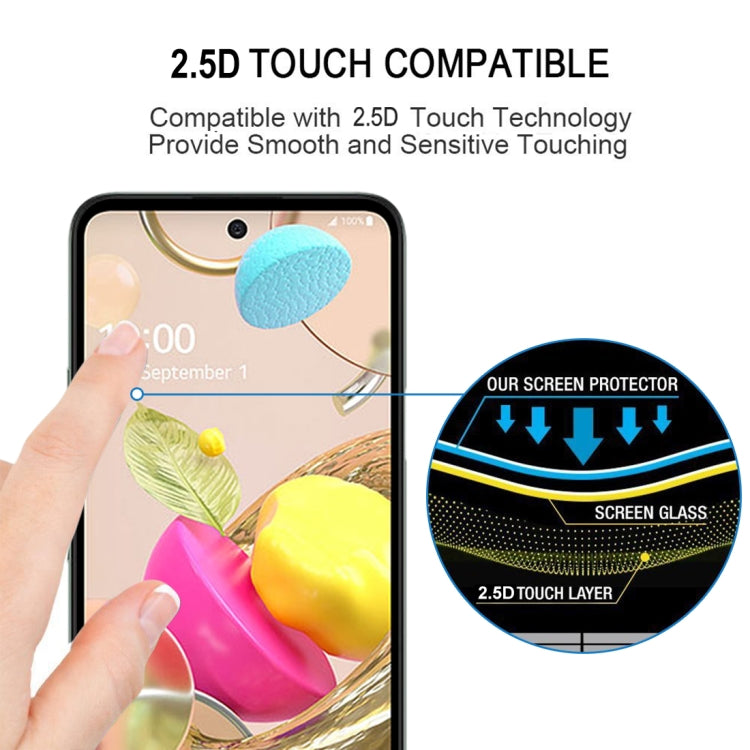 For LG K42 Full Glue Full Screen Tempered Glass Film - LG Tempered Glass by buy2fix | Online Shopping UK | buy2fix