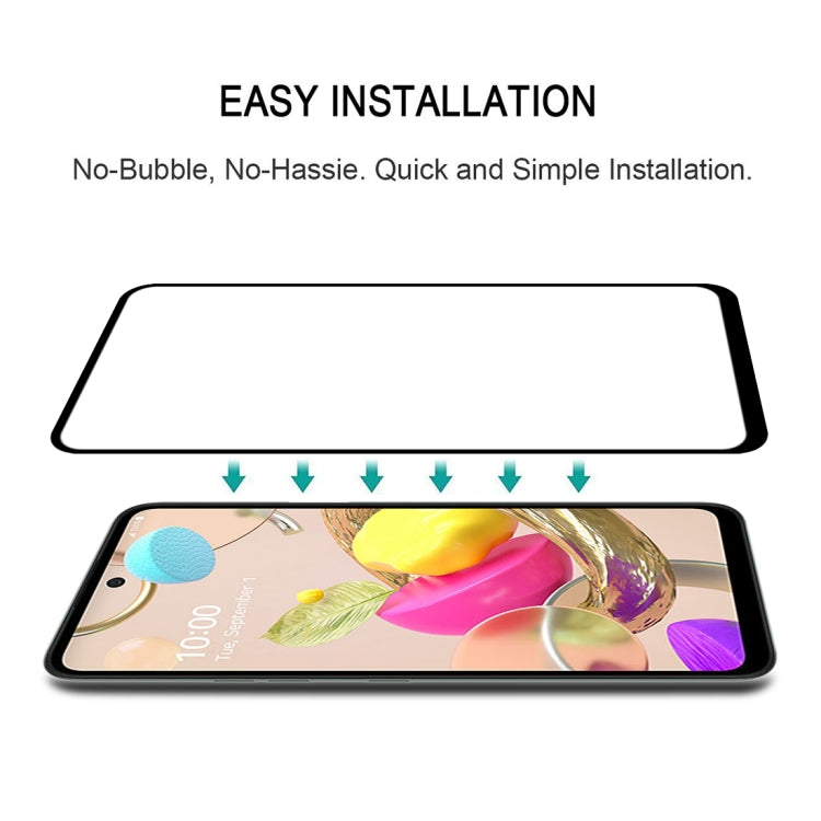 For LG K42 Full Glue Full Screen Tempered Glass Film - LG Tempered Glass by buy2fix | Online Shopping UK | buy2fix