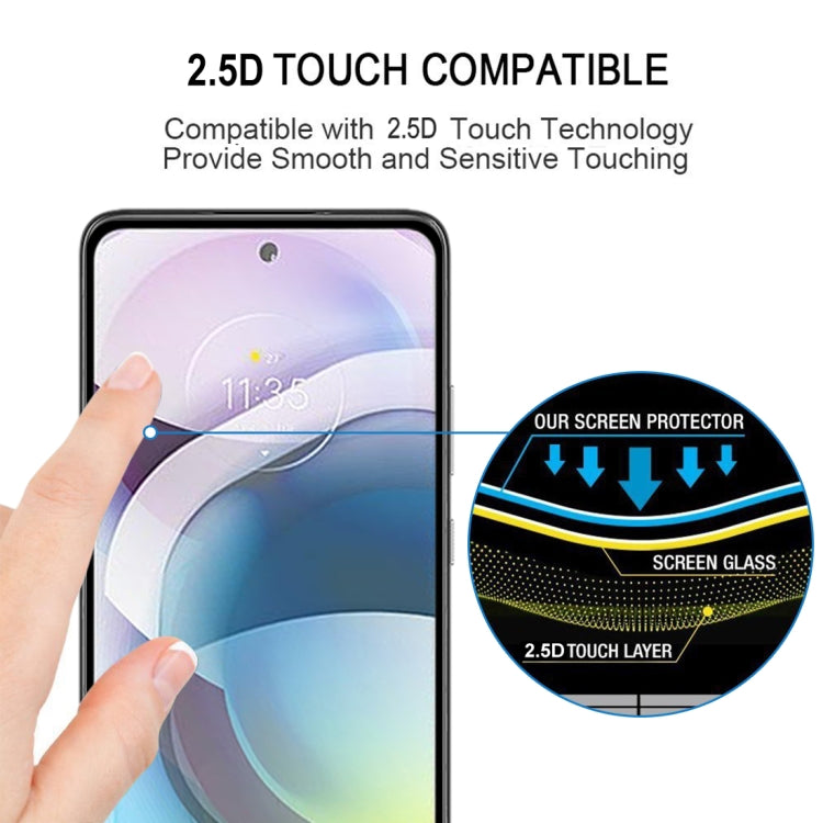 For Motorola Moto G 5G Full Glue Full Screen Tempered Glass Film - Motorola Tempered Glass by buy2fix | Online Shopping UK | buy2fix