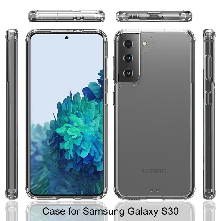 For Samsung Galaxy S21 5G Shockproof Scratchproof TPU + Acrylic Protective Case(Black) - Galaxy S21 5G Cases by buy2fix | Online Shopping UK | buy2fix