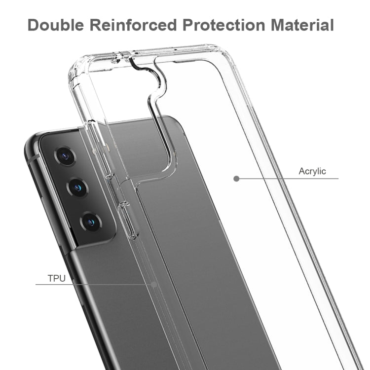 For Samsung Galaxy S21 5G Shockproof Scratchproof TPU + Acrylic Protective Case(Black) - Galaxy S21 5G Cases by buy2fix | Online Shopping UK | buy2fix