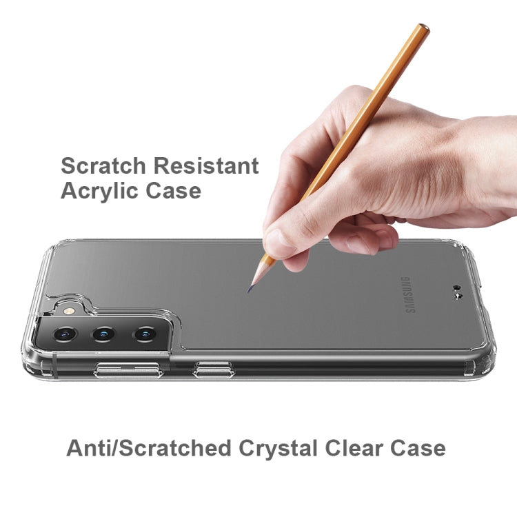 For Samsung Galaxy S21 5G Shockproof Scratchproof TPU + Acrylic Protective Case(Black) - Galaxy S21 5G Cases by buy2fix | Online Shopping UK | buy2fix