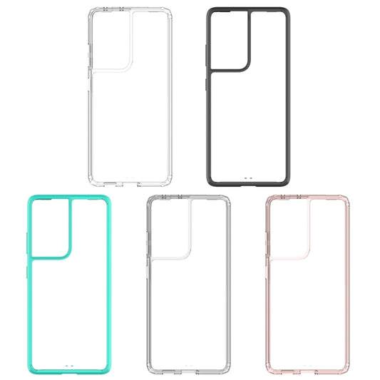 For Samsung Galaxy S21 Ultra 5G Shockproof Scratchproof TPU + Acrylic Protective Case(Black) by buy2fix
