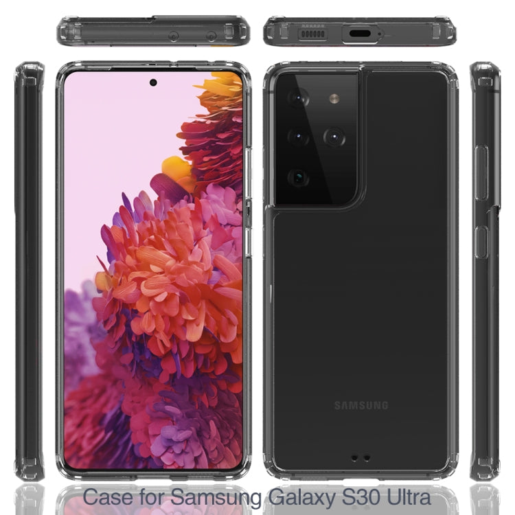 For Samsung Galaxy S21 Ultra 5G Shockproof Scratchproof TPU + Acrylic Protective Case(Black) - Galaxy S21 Ultra 5G Cases by buy2fix | Online Shopping UK | buy2fix