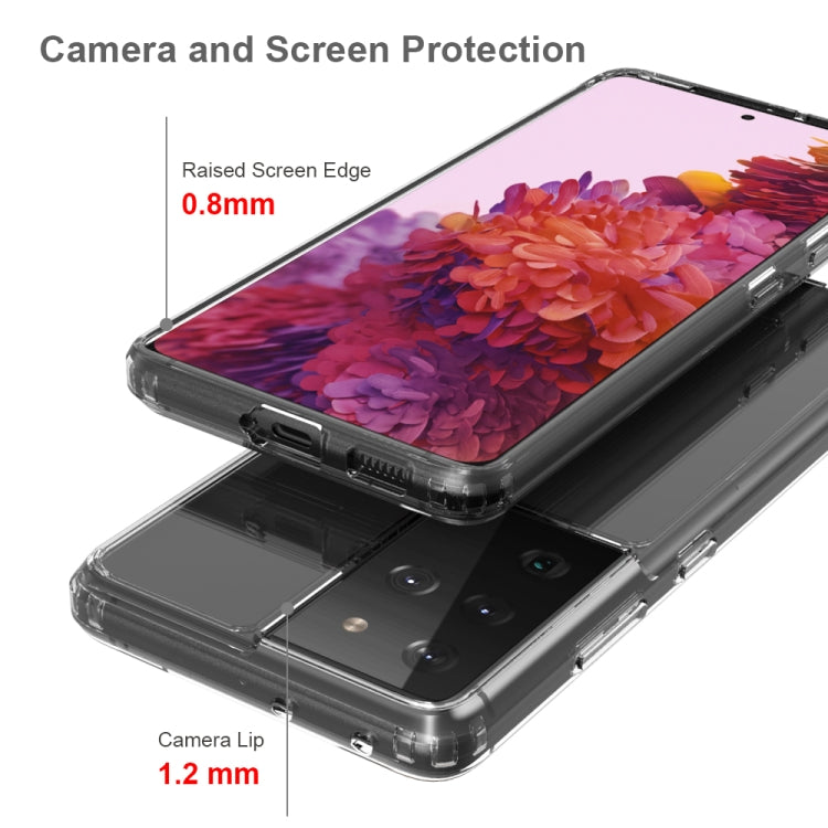 For Samsung Galaxy S21 Ultra 5G Shockproof Scratchproof TPU + Acrylic Protective Case(Black) - Galaxy S21 Ultra 5G Cases by buy2fix | Online Shopping UK | buy2fix