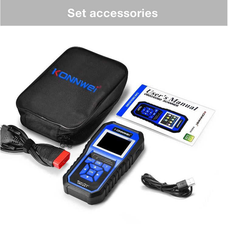 KONNWEI KW450 Car 2.8 inch TFT Color Screen Battery Tester Support 2 Languages / System XP WIN7 WIN8 WIN10 - Code Readers & Scan Tools by KONNWEI | Online Shopping UK | buy2fix