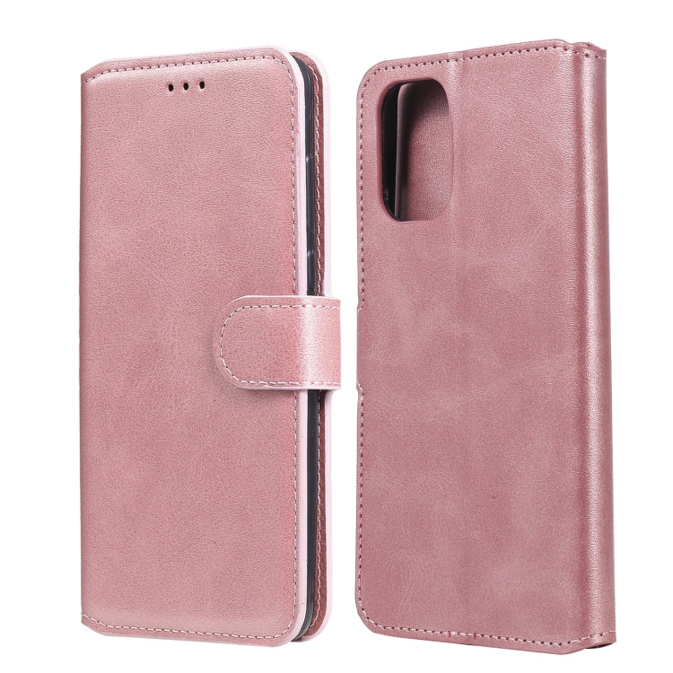 For OnePlus 8T Classic Calf Texture PU + TPU Horizontal Flip Leather Case, with Holder & Card Slots & Wallet(Rose Gold) - OnePlus Cases by buy2fix | Online Shopping UK | buy2fix
