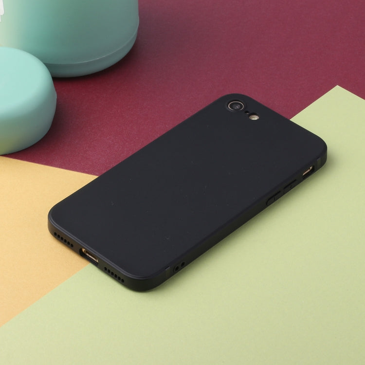 Straight Edge Solid Color TPU Shockproof Case For iPhone 6(Black) by buy2fix