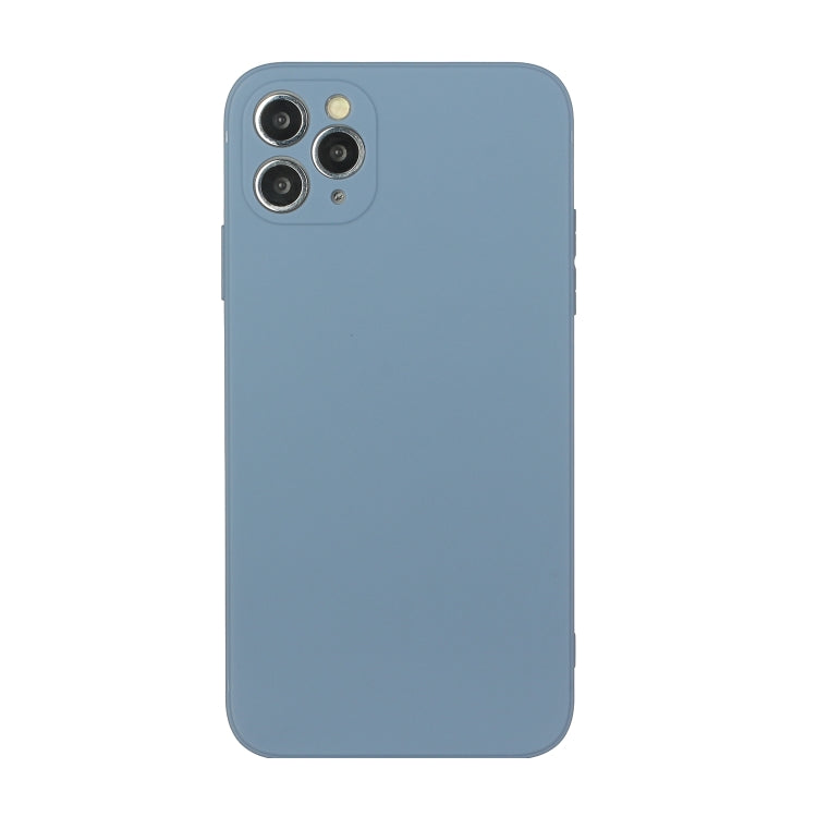 For iPhone 11 Pro Straight Edge Solid Color TPU Shockproof Case (Lavender Grey) - iPhone 11 Pro Cases by buy2fix | Online Shopping UK | buy2fix