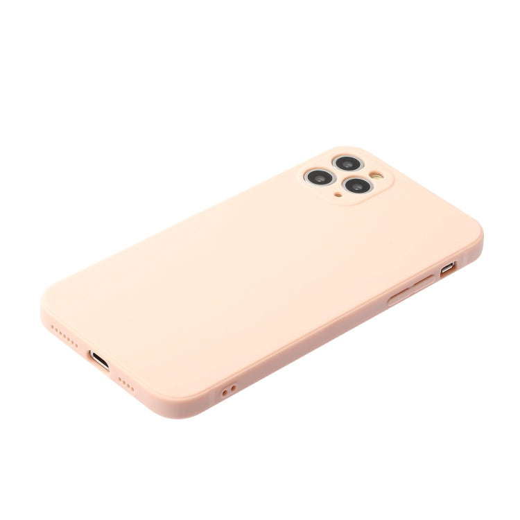 For iPhone 11 Pro Straight Edge Solid Color TPU Shockproof Case (Light Pink) - iPhone 11 Pro Cases by buy2fix | Online Shopping UK | buy2fix